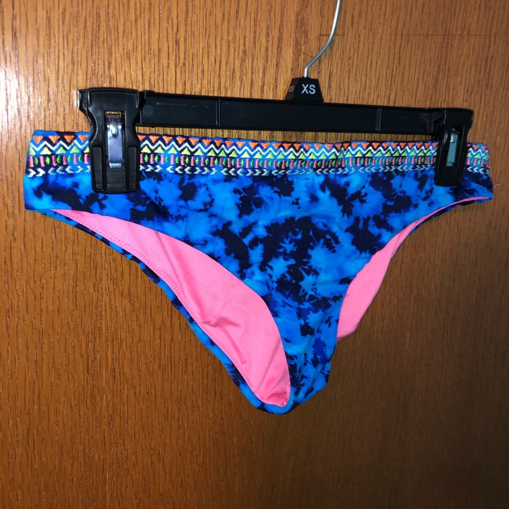 PINK embroidered bikini bottoms